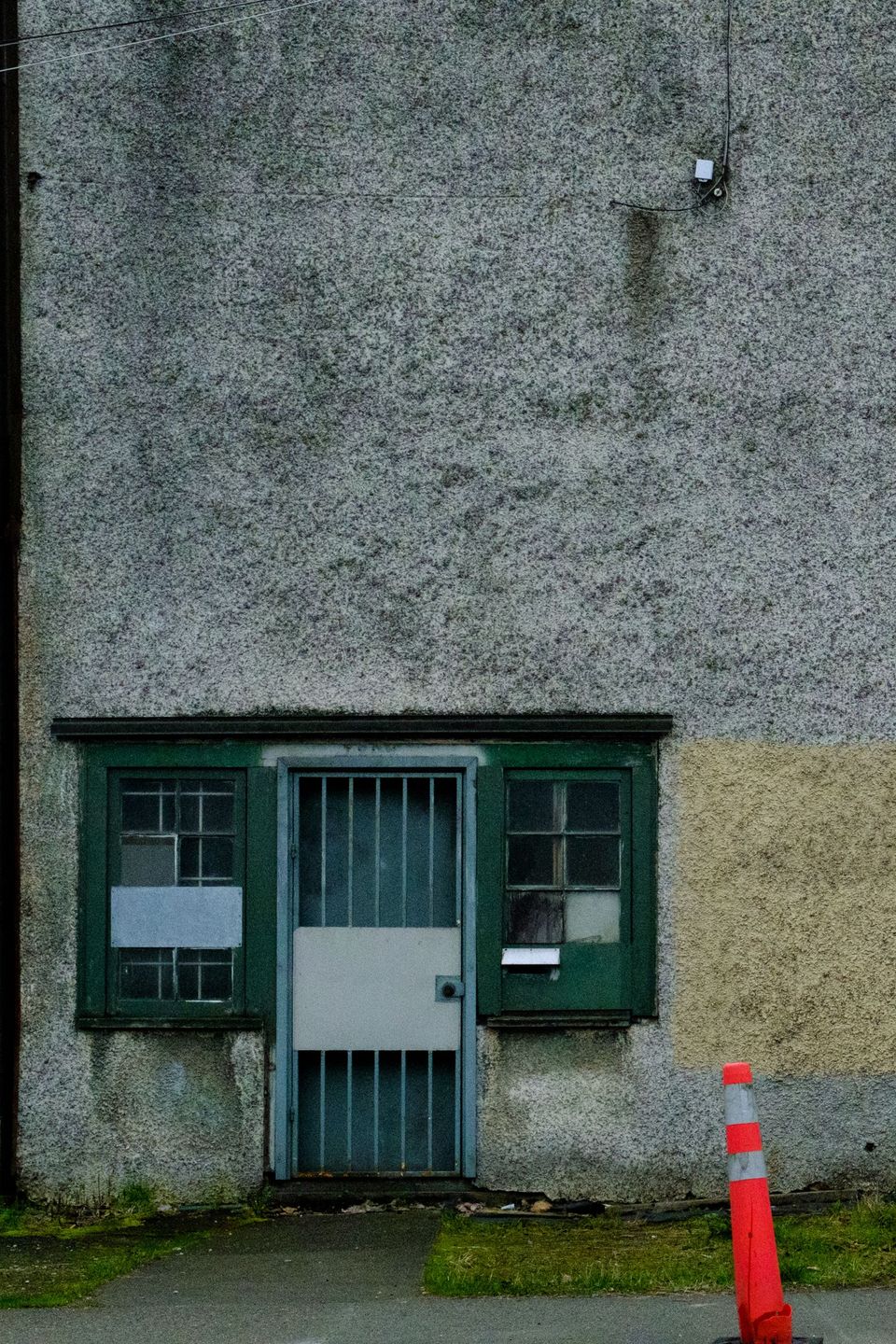 Disused side door of a metal fabricator manufacturer; Powell St., Vancouver