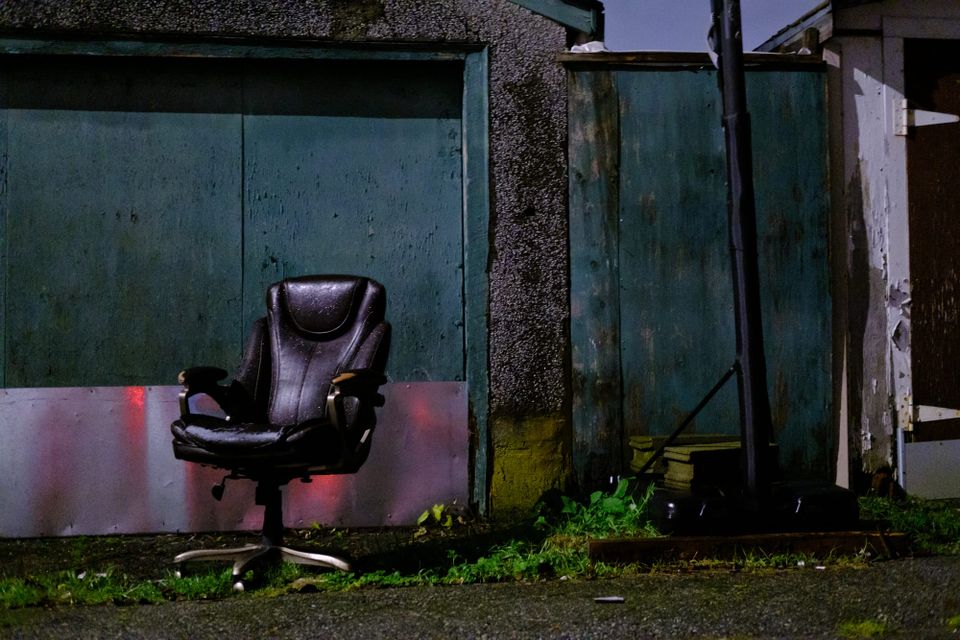 Alleyway at night; Collingwood, Vancouver