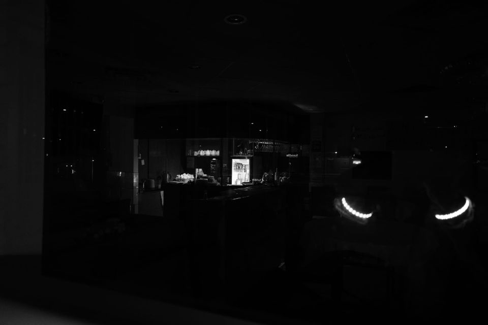 Restaurant, Kingsway, early morning