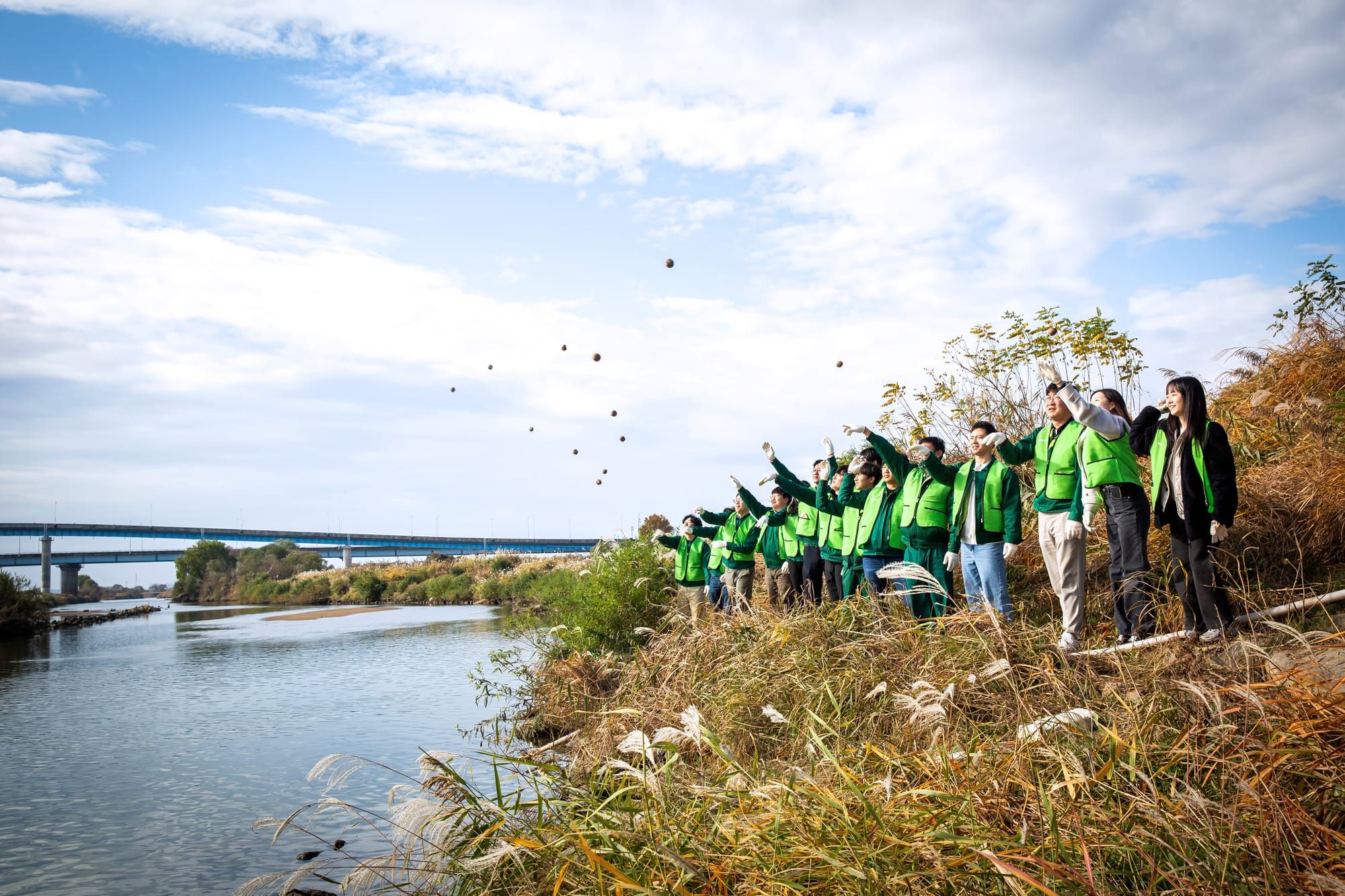 동화일렉, 2024 논산천 정화 플로깅 진행
