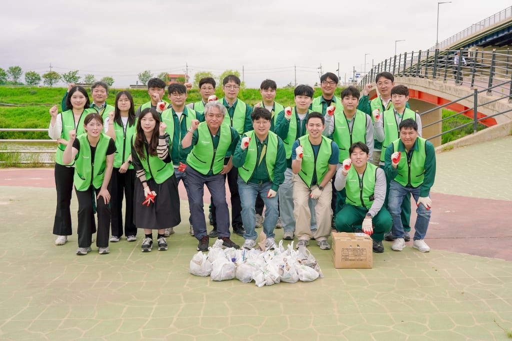 동화일렉, 2025 논산천 정화 플로깅 진행