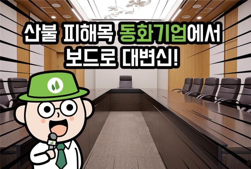 산불 피해목을 재활용한 동화 보드가 'APEC 정상회의'에? 🌳