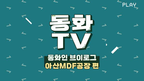 [동화TV] 동화인 브이로그 1탄🍀 동화기업 아산 MDF 공장 편