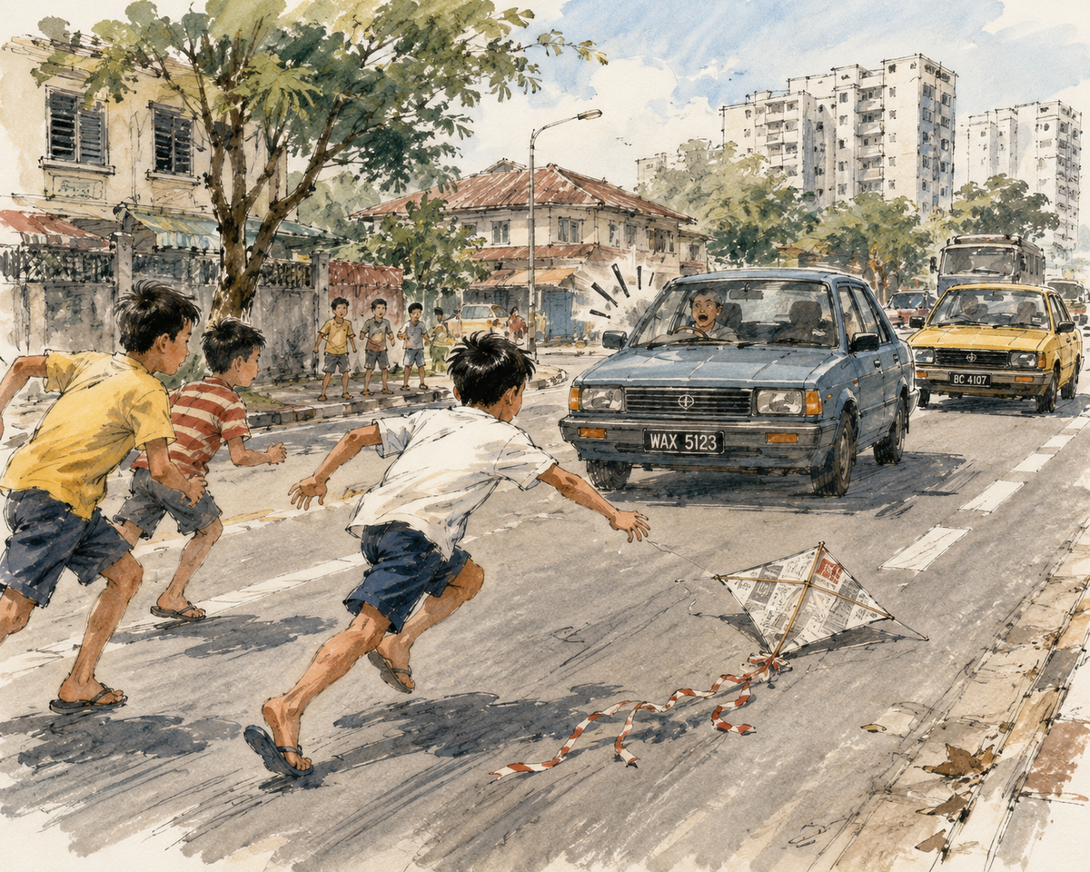 Chasing a Lost Kite