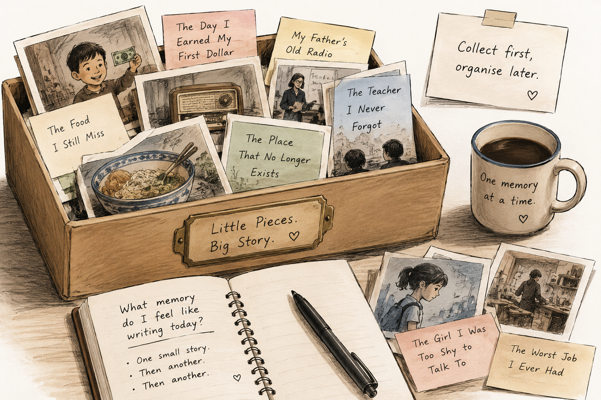 Memoir writing tip 3: Write Your Life in Little Pieces