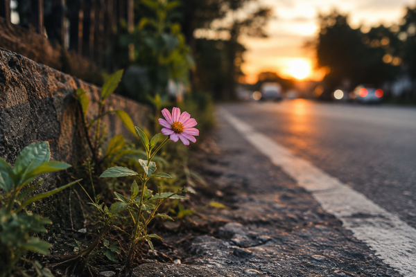 The Flower by the Roadside.