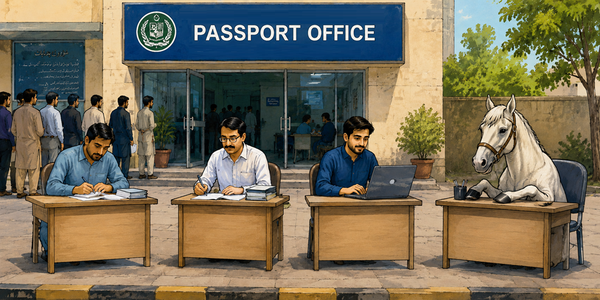 گھوڑے شاہ کا دفتر اور شاہ جی کا نعرہ