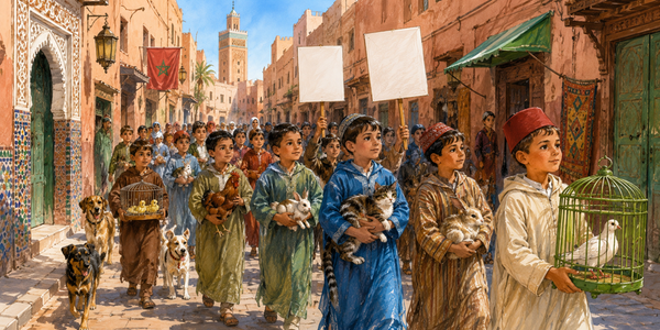 مراکشی افسانہ، بچوں کا جلوس