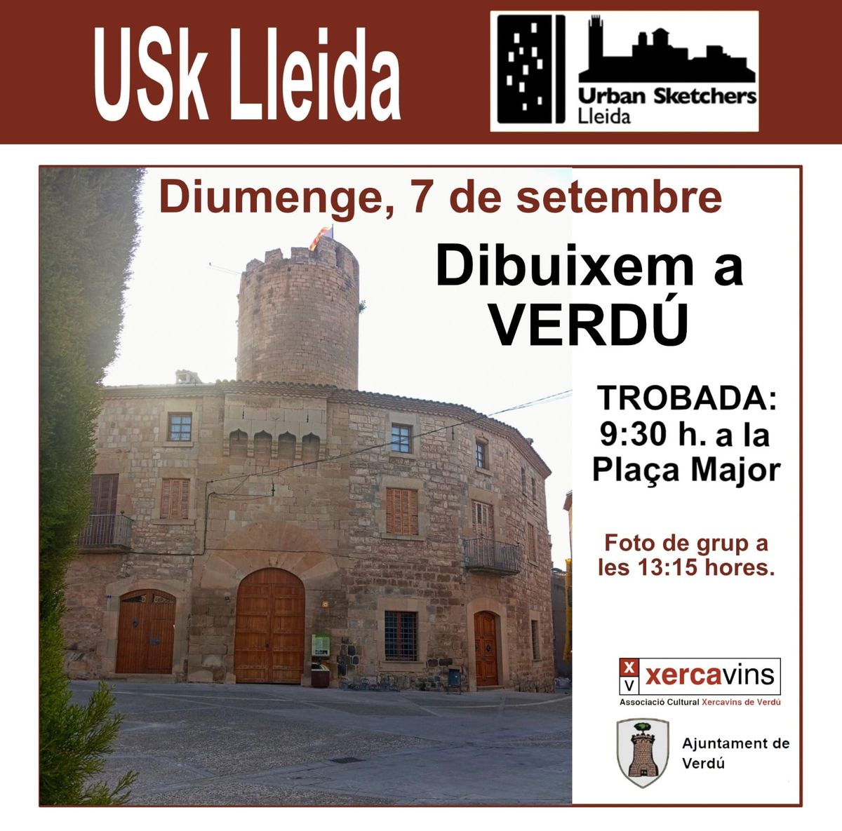 Els “Urban Sketchers” de Lleida a Verdú