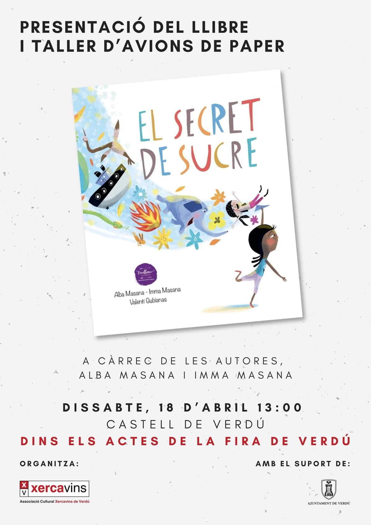 Presentació del llibre infantil    "EL SECRET DEL SUCRE"