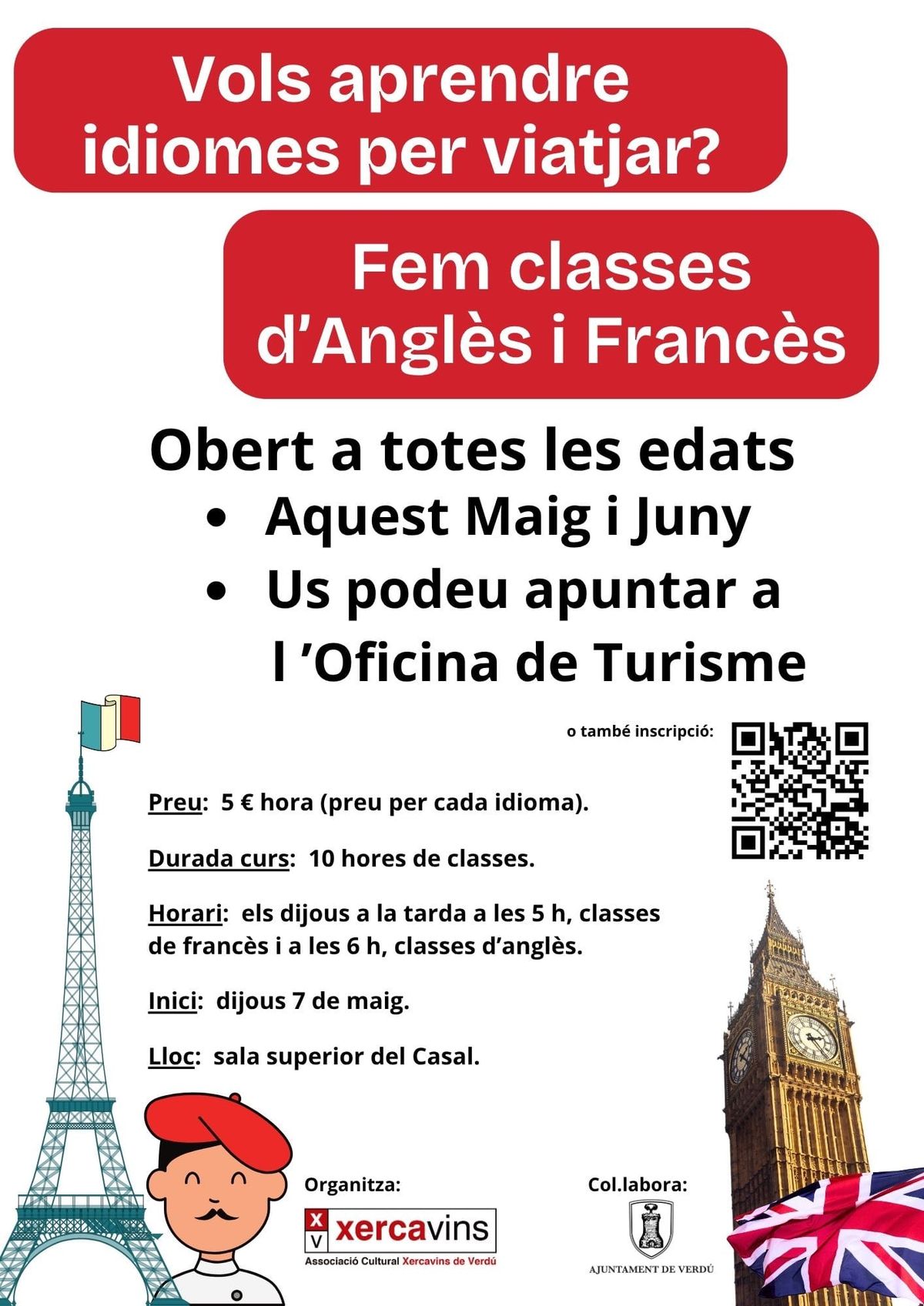 Curs d'idiomes a Xercavins