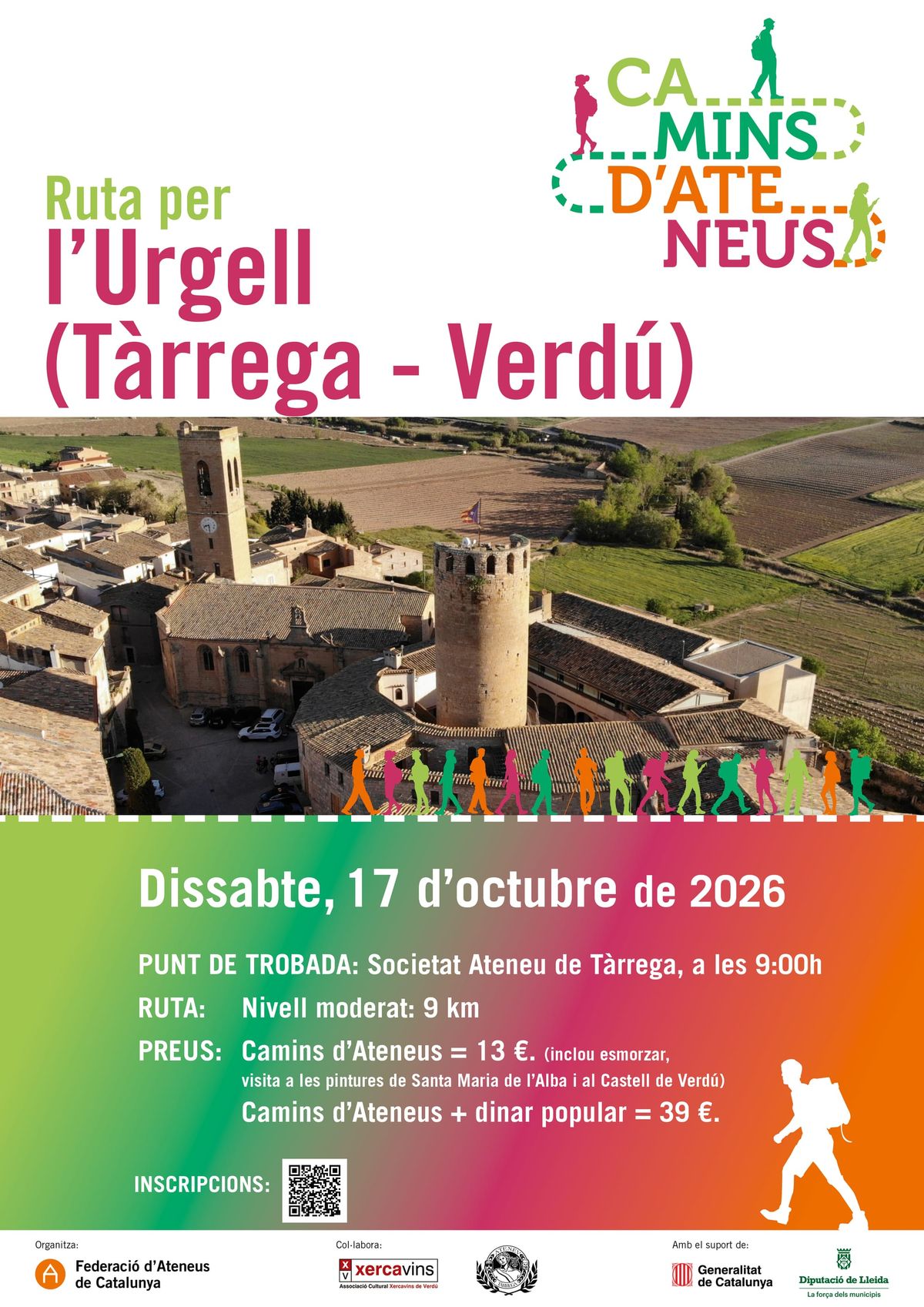 Camins d’Ateneus: una ruta per descobrir el patrimoni de Tàrrega i Verdú