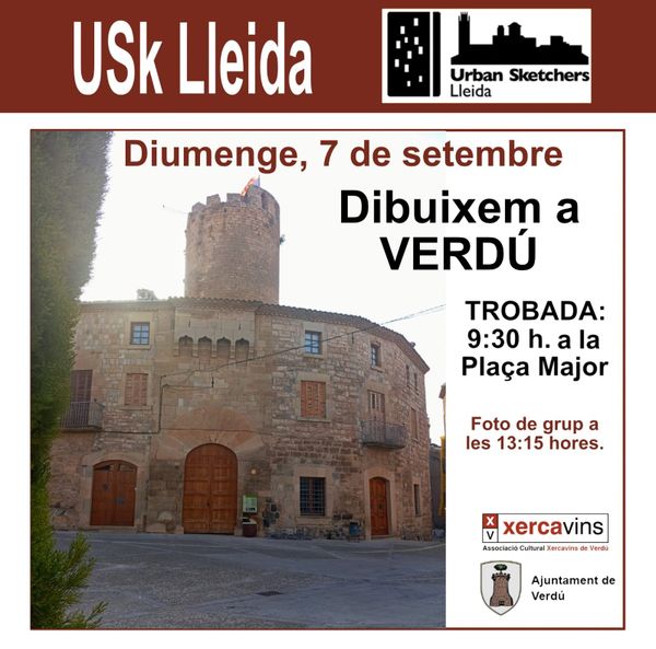Els “Urban Sketchers” de Lleida a Verdú