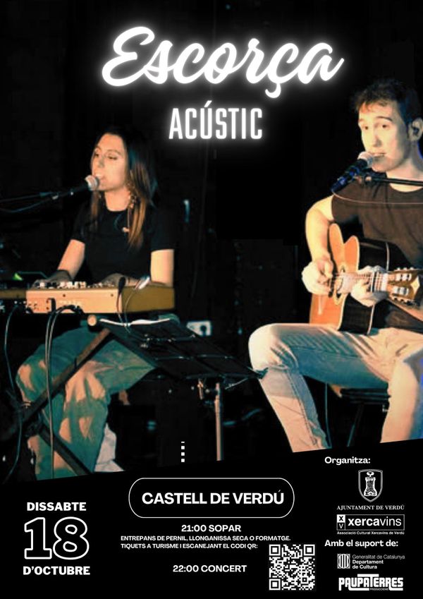 SOPAR i CONCERT ACÚSTIC amb  ESCORÇA