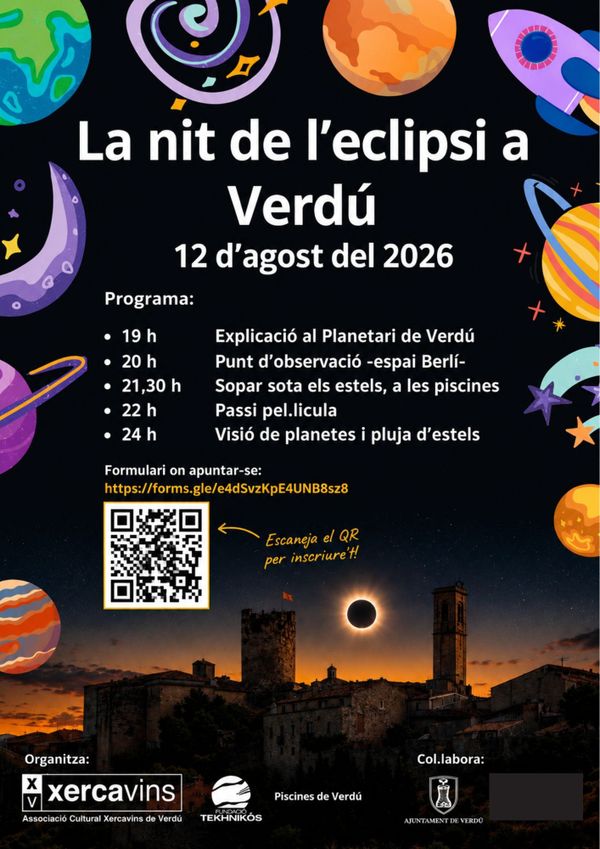 La nit de l’eclipsi a Verdú