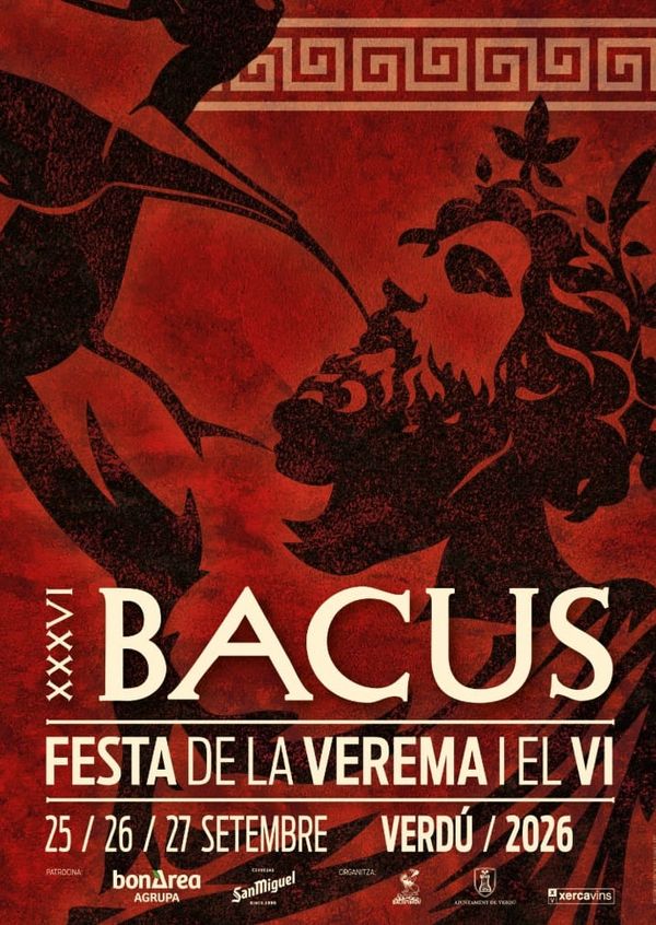 Bacus Verdú 2026: la Festa de la Verema i el Vi torna els dies 25, 26 i 27 de setembre