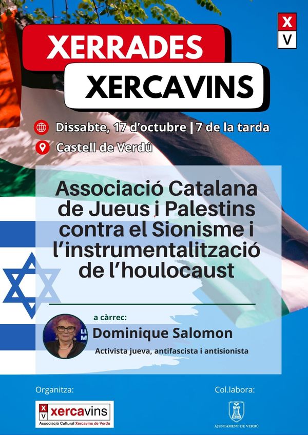 Memòria de l’Holocaust i drets del poble palestí: una xerrada amb Dominique Salomon