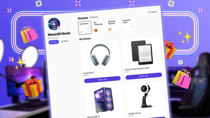 Why every creator needs a wishlist.