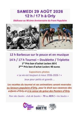 Tournoi de pétanque festif