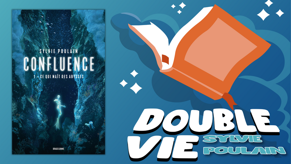 Vignette de présentation de ma lecture de Sylvie Poulain, avec la couverture de son livre Ce qui naît des abysses