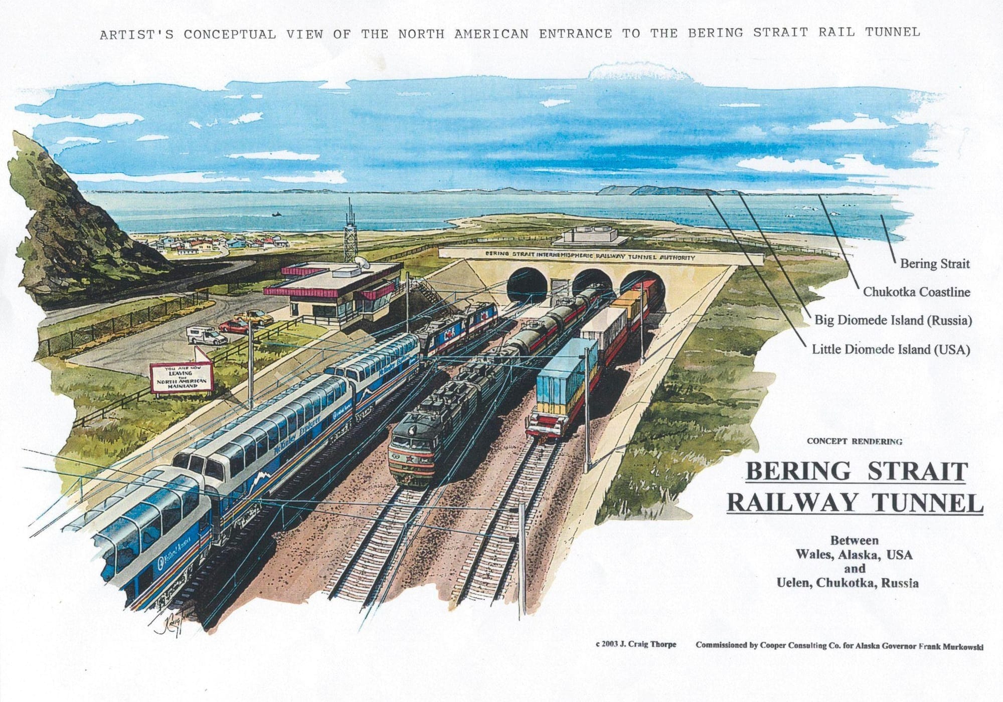 Proposed Bering Strait Railway Tunnel