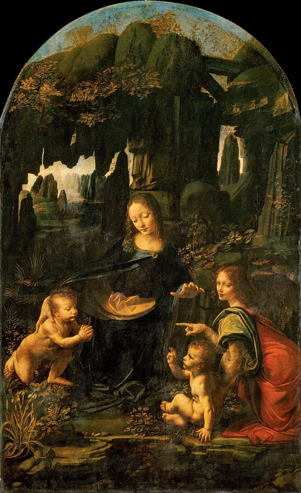 Virgin of the Rocks In great works of art, one experiences the total subordination of the process of composition by creative reason, under the impulse supplied by agape’s passion for truth. Here, Leonardo’s Virgin of the Rocks.