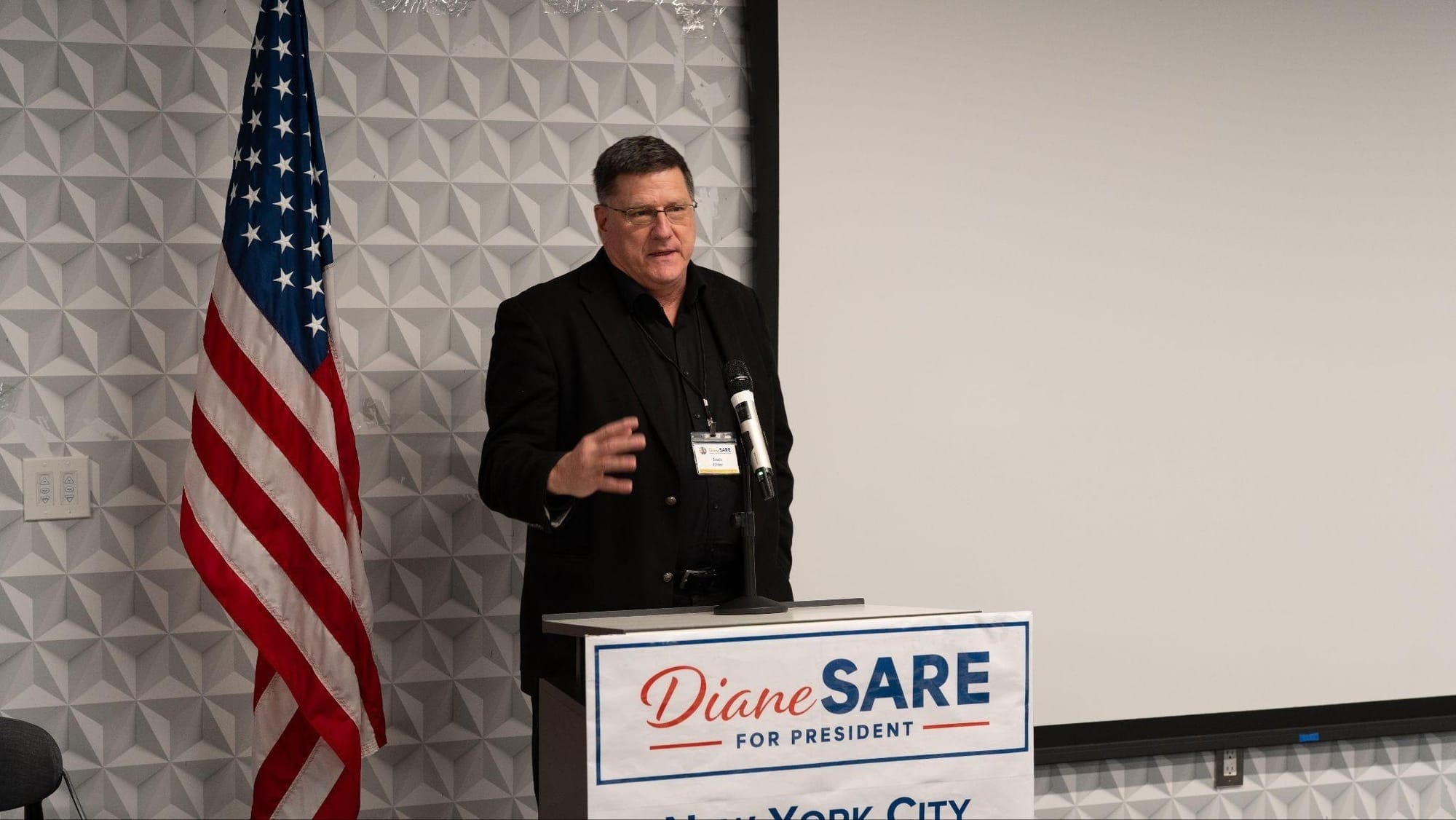 Scott Ritter at Diane campaign launch