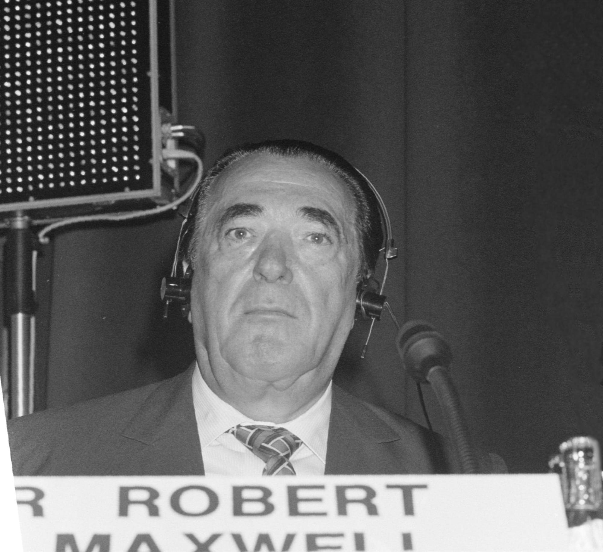Robert Maxwell in 1989