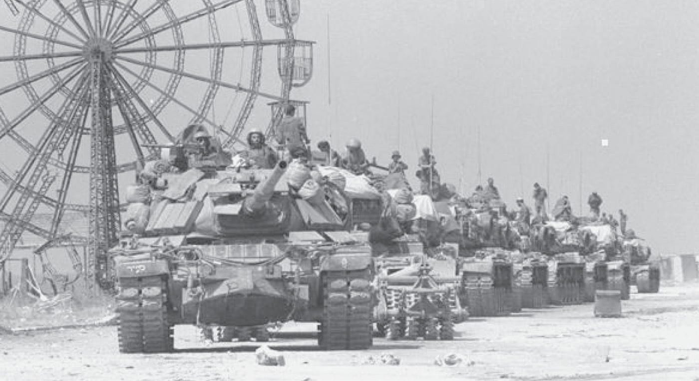 Israeli tanks in Beirut during the 1982 Lebanon war