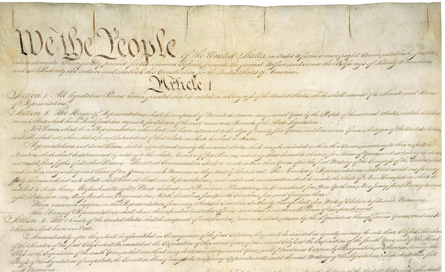 The Preamble to the U.S. Constitution:“We the People of the United States, in order to form a more perfect Union, establish justice, insure domestic tranquility, provide for the common defense, promote the general welfare, and secure the blessings of liberty to ourselves and our posterity, do ordain and establish this Constitution for the United States of America.”