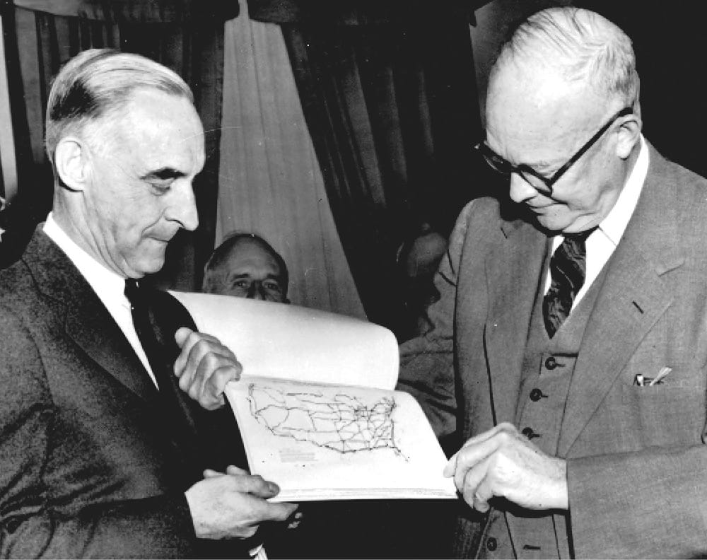 General Lucius Clay with Eisenhower