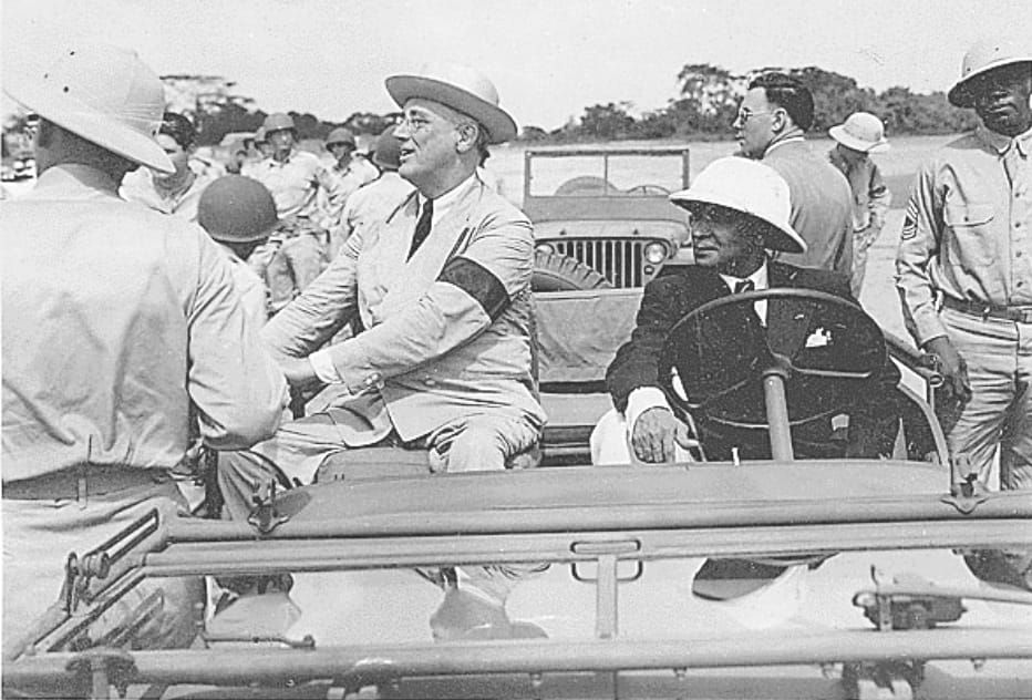 President Edwin Barclay of Liberia and Franklin D. Roosevelt