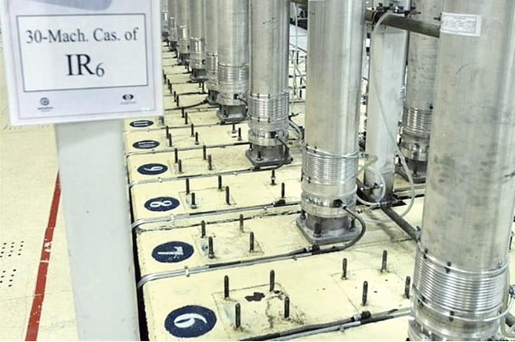 Centrifuges for uranium enrichment.