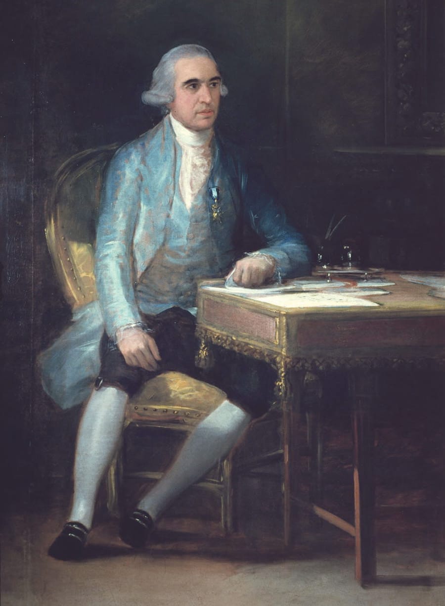 1798 portrait of Francisco de Saavedra by Francisco Goya