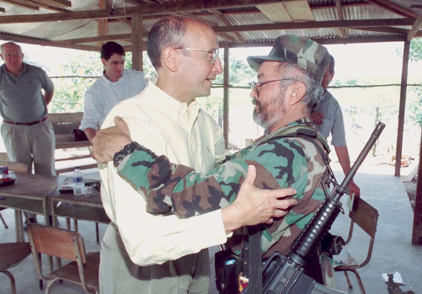 The Grasso Abrazo with FARC leader Raúl Reyes
