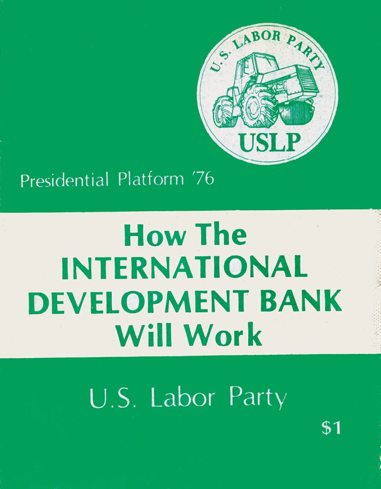 U.S. Labor Party pamphlet calling for an International Development Bank
