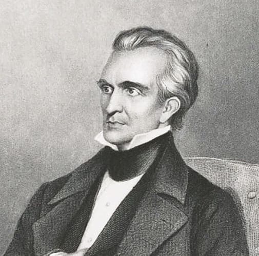 James Polk. In the 1844 Presidential campaign, Lincoln’s Whig Party proved that the British were financing Polk’s “free trade” campaign against the nationalist Clay. In 1847, Lincoln’s “Spot” Resolutions attacked the principle of evil, as represented by slave-owner Polk and his scurrilous Yankee partner, George Bancroft.