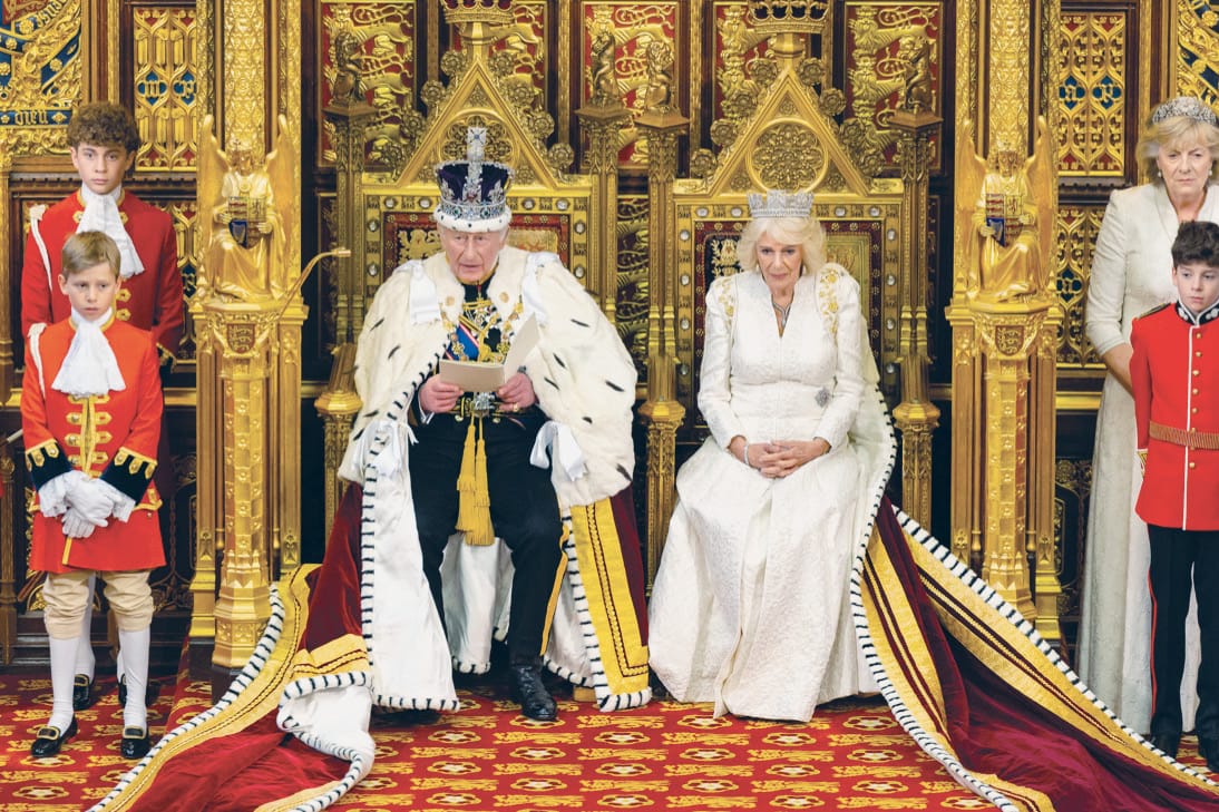 UK's King Charles III addresses the British Parliament