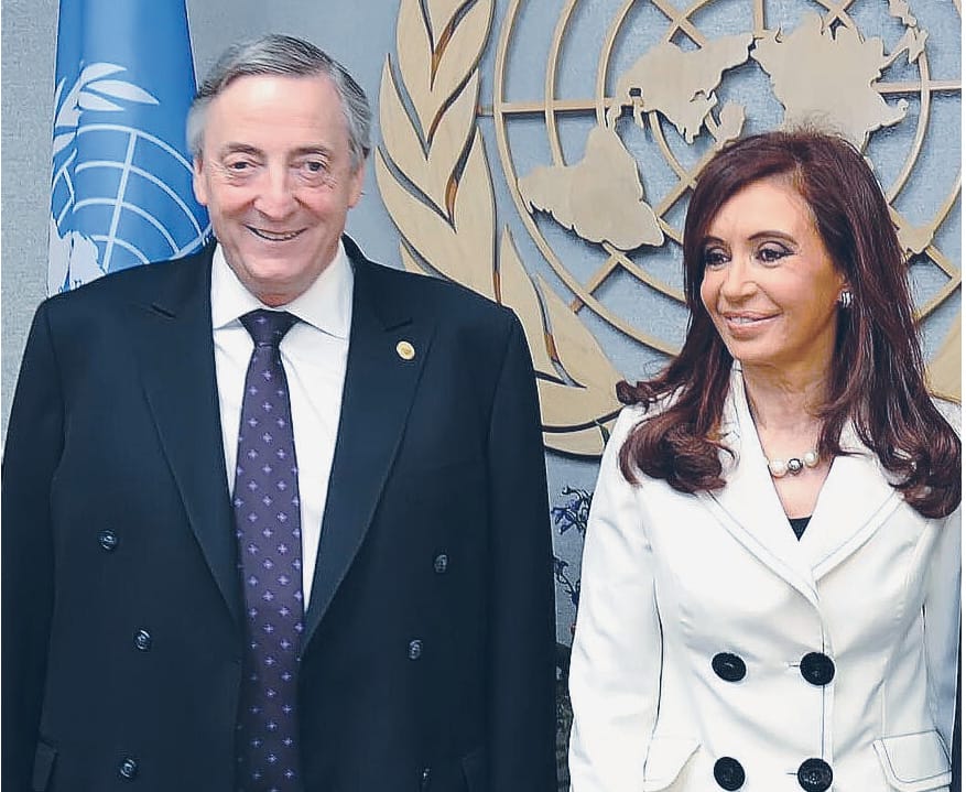 Néstor Kirchner and Cristina Fernández de Kirchner.