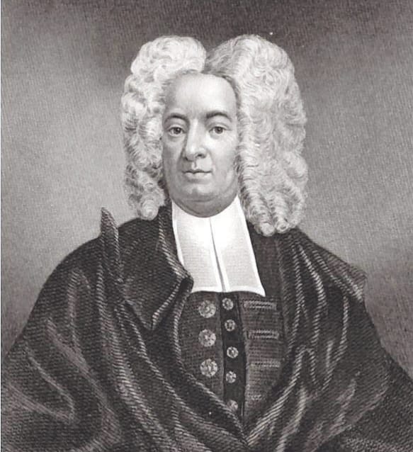 Mezzotint portrait of Cotton Mather by Peter Pelham. Cotton Mather was the leading intellectual figure of colonial America.