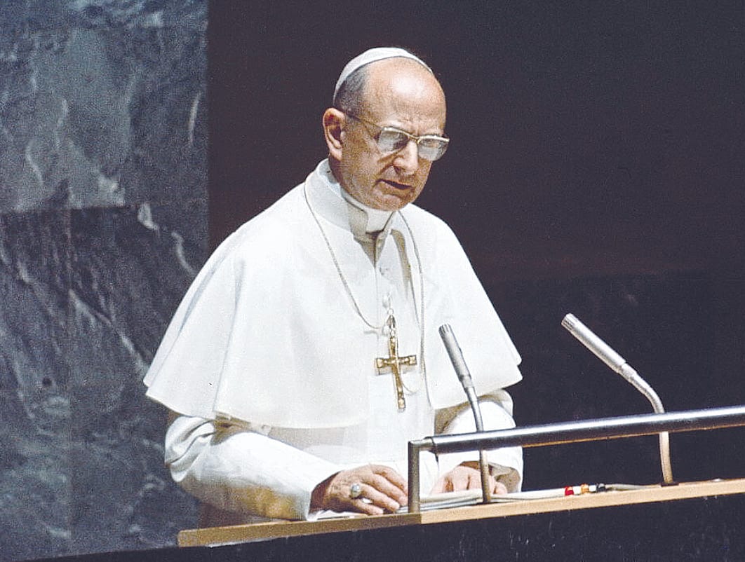 Pope Paul VI's 1965 address to the UN General Assembly