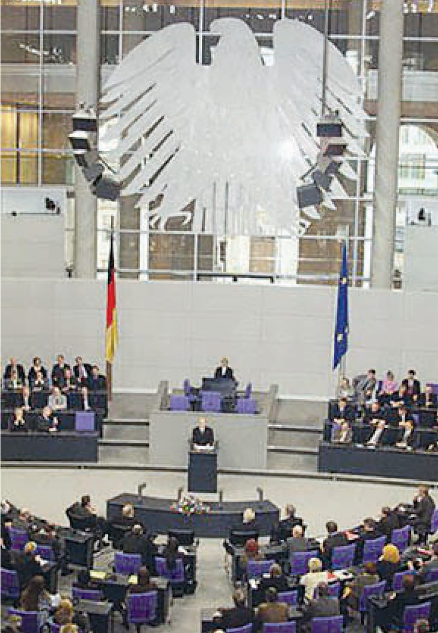 Putin addresses the Bundestag, 2001