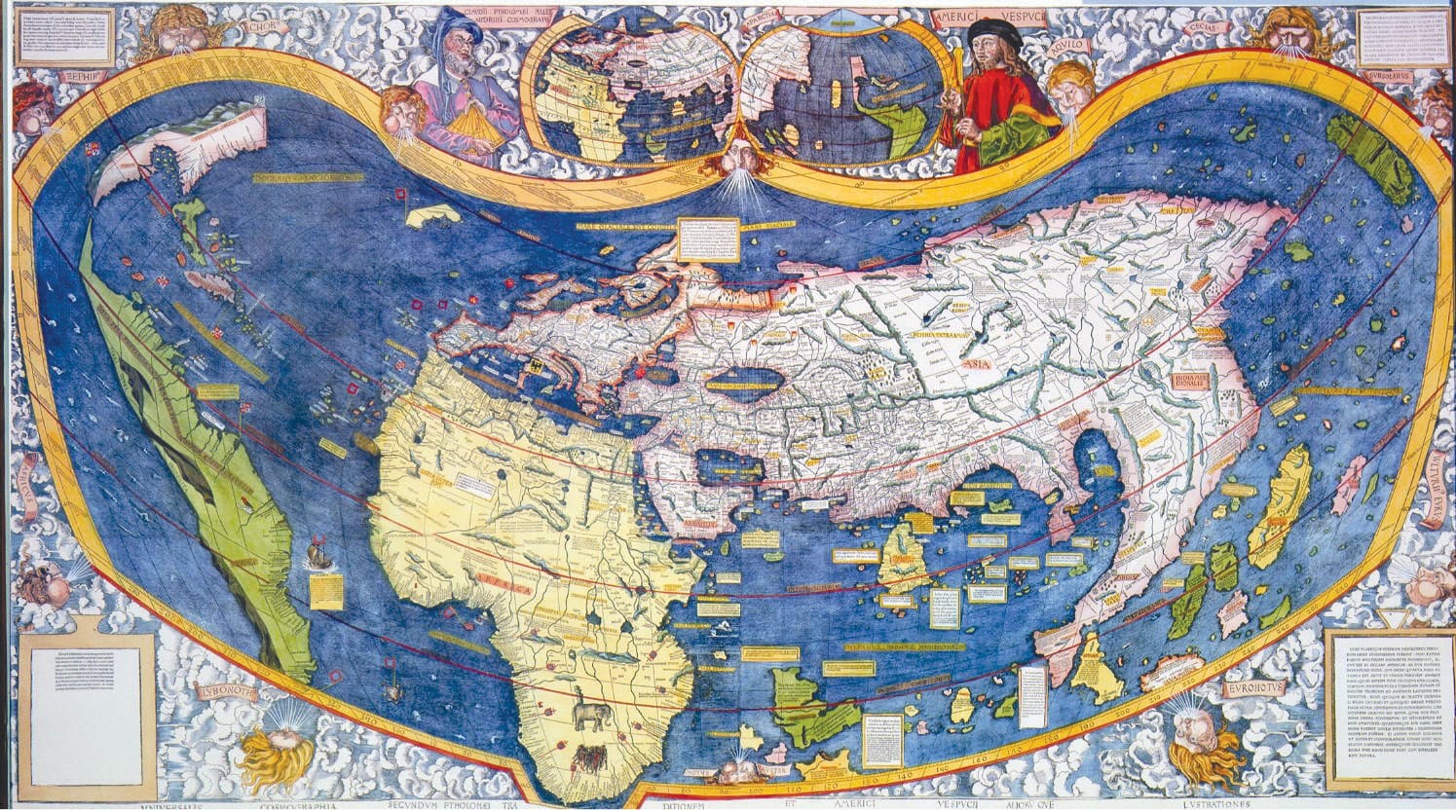 Martin Waldseemüller's world map, 1507