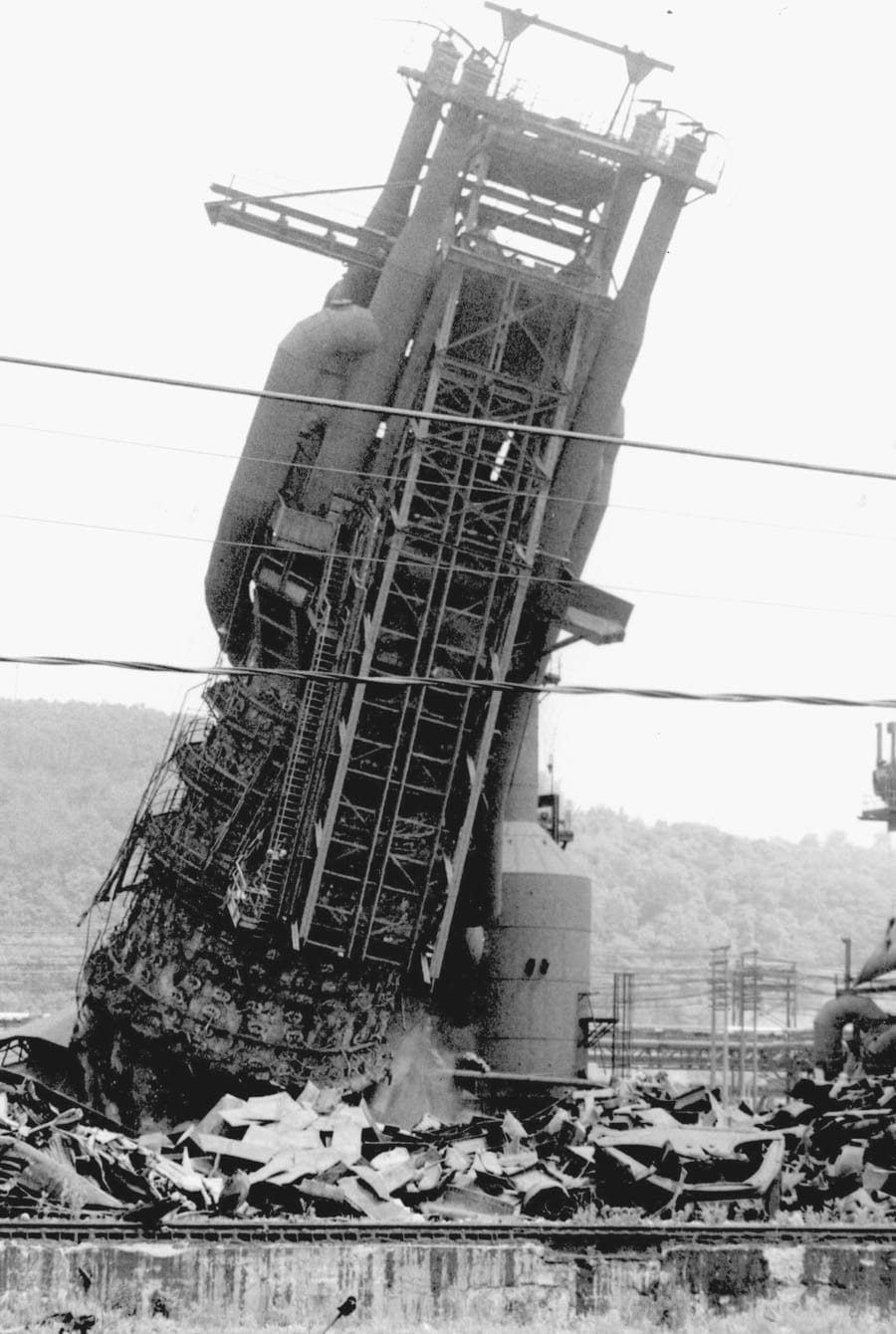 Demolished steel plant in McKeesport, Pennsylvania