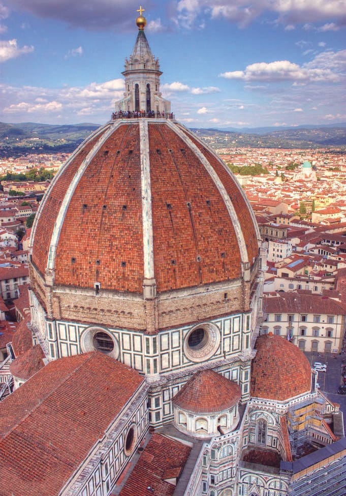 Europe’s Golden Renaissance was exemplified by Brunelleschi’s Dome in Florence, Italy.