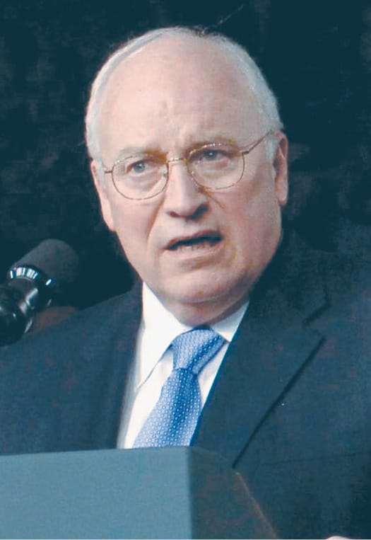 Dick Cheney. Donald Rumsfeld and Dick Cheney represent the explicitly fascist approach in the imperialist impulse in the United States today: the quick-march plunge into the Hell of a planetary new dark age. Below: Germany’s Waffen-SS.