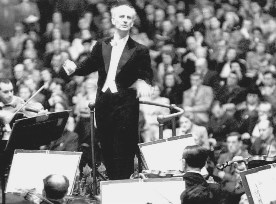 Wilhelm Furtwängler conducts the Orchestra stabile dell’Accademia nazionale di Santa Cecilia in Rome, May 18, 1949.