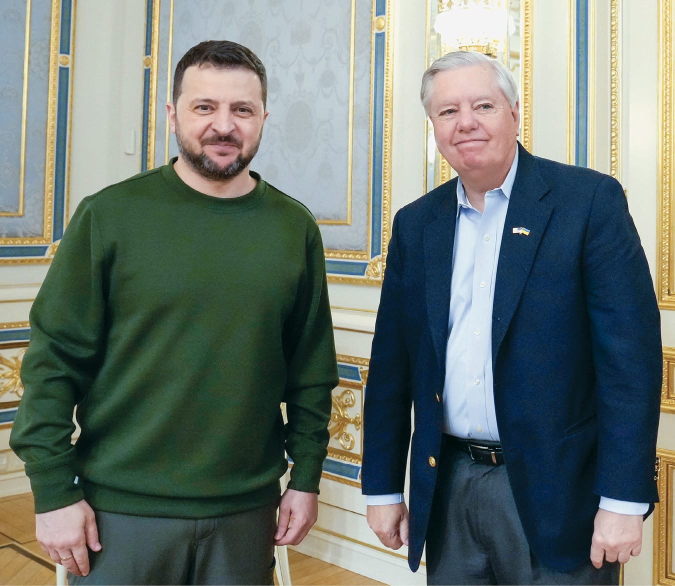 Senator Lindsey Graham with Ukrainian President Volodymyr Zelensky