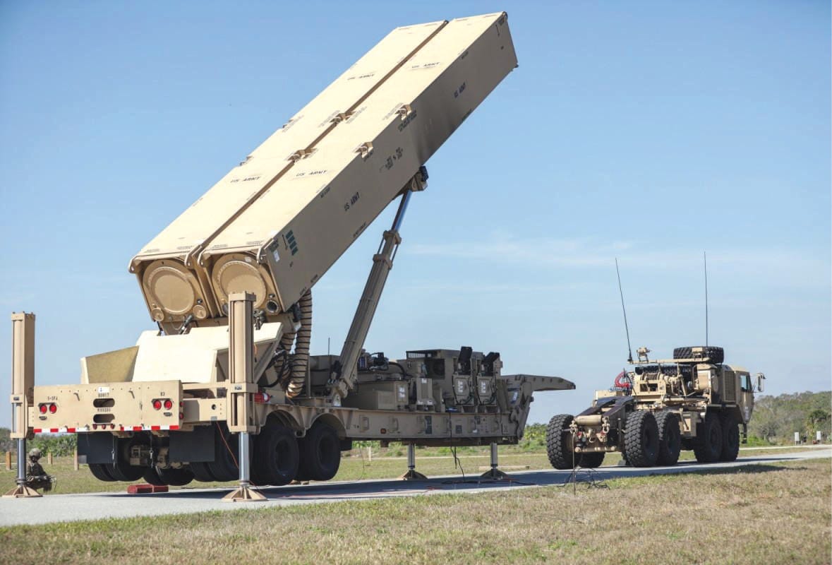 A U.S Army soldier lifts the hydraulic launching system on the new Long-Range Hypersonic Weapon (LRHW), also known as the Dark Eagle, during Operation Thunderbolt Strike at Cape Canaveral Space Force Station, Florida, March 3, 2023.