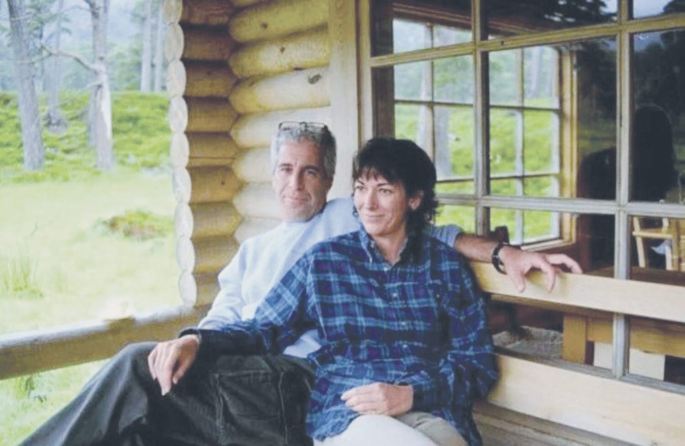 Ghislaine Maxwell and Jeffrey Epstein in a photo presented as evidence during her trial in New York via the U.S. District Court for the Southern District of New York.